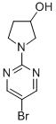 structure of CAS# 914347-70-9, 1-(5-Bromo-2-Pyrimidinyl)-3-Pyrrolidinol;1-(5-BROMOPYRIMIDIN-2-YL)-3-PYRROLIDINOL