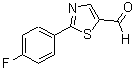 structure of CAS# 914348-80-4, 2-(4-Fluorophenyl)-5-Thiazolecarboxaldehyde