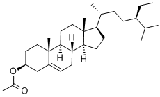structure of CAS# 915-05-9, beta-Sitosterol acetate;[(3S,8S,9S,10R,13R,14S,17R)-17-[(1R,4R)-4-Ethyl-1,5-Dimethyl-Hexyl]-10,13-Dimethyl-2,3,4,7,8,9,11,12,14,15,16,17-Dodecahydro-1H-Cyclopenta[A]Phenanthren-3-Yl] Acetate;Acetic Acid [(3S,8S,9S,10R,13R,14S,17R)-17-[(1R,4R)-4-Ethyl-1,5-Dimethylhexyl]-10,13-Dim