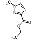 structure of CAS# 91511-38-5, Ethyl 2-methyl-2H-tetrazole-5-carboxylate;ethyl 2-methyl-2H-tetrazole-5-carboxylate