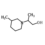 structure of CAS# 915920-23-9, 2-(3-Methyl-1-piperidinyl)-1-propanol;2-(3-Methylpiperidin-1-yl)propan-1-ol;MFCD08691672