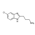结构式 CAS# 915921-08-3, 3-(5-氯-1H-苯并咪唑-2-基)-1-丙胺