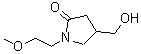 结构式 CAS# 915922-31-5, 4-(羟基甲基)-1-(2-甲氧基乙基)-2-吡咯烷酮