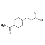 结构式 CAS# 915922-36-0, 3-(4-氨基甲酰-1-哌啶基)丙酸