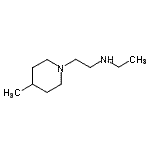 structure of CAS# 915923-35-2, N-Ethyl-2-(4-methyl-1-piperidinyl)ethanamine;N-ethyl-2-(4-methylpiperidin-1-yl)ethanamine;N-Ethyl-N-[2-(4-methylpiperidin-1-yl)ethyl]amine;MFCD08691569