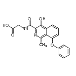 CAS 登录号：916171-77-2， N-[(4-羟基-1-甲基-8-苯氧基-3-异喹啉基)羰基]甘氨酸