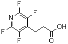 structure of CAS# 916792-08-0, 3-(2,3,5,6-Tetrafluoro-4-pyridinyl)propanoic acid;2,3,5,6-Tetrafluoropyridine-4-; propionic acid;2,3,5,6-TETRAFLUOROPYRIDINE-4-PROPIONIC ACID;3-(2,3,5,6-tetrafluoro-4-pyridyl)propanoic acid