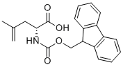 structure of CAS# 917099-00-4, (2R)-2-[[(9H-Fluoren-9-Ylmethoxy)Carbonyl]Amino]-4-Methyl-4-Pentenoic acid