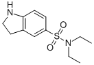 结构式 CAS# 91908-29-1, N,N-二乙基吲哚啉-5-磺酰胺