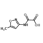 结构式 CAS# 91933-54-9, [(5-甲基-1,2-恶唑-3-基)氨基](氧代)乙酸