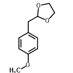 结构式 CAS# 91970-78-4, 2-(4-甲氧基苄基)-1,3-二氧戊环