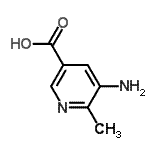 结构式 CAS# 91978-75-5, 5-氨基-6-甲基烟酸