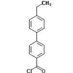 结构式 CAS# 92119-00-1, 4'-乙基-4-联苯基羰基氯化物