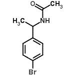 structure of CAS# 92520-16-6, N-[1-(4-Bromophenyl)ethyl]acetamide;ACETAMIDE, N-[(1R)-1-(4-BROMOPHENYL)ETHYL]-;MFCD01123268;N-[1-(4-bromophenyl)ethyl]acetamide