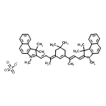 CAS#: 92569-99-8， 2-[(1E,3E)-3-{5,5-Dimethyl-3-[(2E,4E)-4-(1,1,3-trimethyl-1,3-dihydro-2H-benzo[e]indol-2-ylidene)-2-buten-2-yl]-2-cyclohexen-1-ylidene}-1-buten-1-yl]-1,1,3-trimethyl-1H-benzo[e]indolium perchlorate