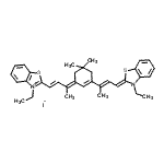 CAS#: 92570-00-8， 3-Ethyl-2-[(1E,3E)-3-{3-[(2E,4Z)-4-(3-ethyl-1,3-benzothiazol-2(3H)-ylidene)-2-buten-2-yl]-5,5-dimethyl-2-cyclohexen-1-ylidene}-1-buten-1-yl]-1,3-benzothiazol-3-ium iodide