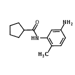 structure of CAS# 926228-27-5, N-(5-Amino-2-methylphenyl)cyclopentanecarboxamide;MFCD09049666;N-(5-amino-2-methylphenyl)cyclopentanecarboxamide