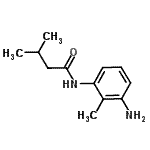 structure of CAS# 926237-37-8, N-(3-Amino-2-methylphenyl)-3-methylbutanamide;MFCD09043574;N-(3-amino-2-methylphenyl)-3-methylbutanamide