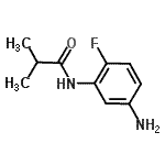 结构式 CAS# 926259-44-1, N-(5-氨基-2-氟苯基)-2-甲基丙酰胺