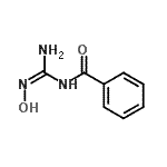 structure of CAS# 92660-51-0, N-(N'-Hydroxycarbamimidoyl)benzamide;(E)-N-(N'-hydroxycarbamimidoyl)benzamide;benzamide, N-[(E)-amino(hydroxyimino)methyl];benzamide, N-[(E)-amino(hydroxyimino)methyl]-