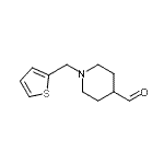 structure of CAS# 926921-80-4, 1-(2-Thienylmethyl)-4-piperidinecarbaldehyde;1-(2-thienylmethyl)piperidine-4-carbaldehyde;1-(Thien-2-ylmethyl)piperidine-4-carboxaldehyde;1-[(Thien-2-yl)methyl]piperidine-4-carboxaldehyde