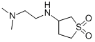 structure of CAS# 93114-08-0, N '-(1,1-Dioxo-Tetrahydrothiophen-3-Yl)-N,N-Dimethyl-Ethane-1,2-Diamine;2-Dimethylammonioethyl-[(3R)-1,1-Dioxothiolan-3-Yl]Ammonium;2-Dimethylammonioethyl-[(3R)-1,1-Dioxo-3-Thiolanyl]Ammonium;[(3R)-1,1-Diketothiolan-3-Yl]-(2-Dimethylammonioethyl)Ammonium
