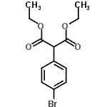 结构式 CAS# 93139-85-6, 二乙基(4-溴苯基)丙二酸酯