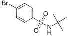 structure of CAS# 93281-65-3, 4-Bromo-N-(1,1-Dimethylethyl)-Benzenesulfonamide;4-Bromo-N-Tert-Butyl-Benzenesulfonamide;Cbdive_014586;Zinc00300795