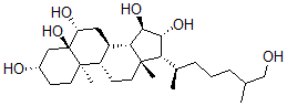 CAS#: 93368-83-3， 5Alpha-Cholestane-3beta,5,6beta,15alpha,16beta,26-Hexaol