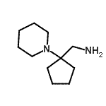 结构式 CAS# 933701-05-4, 1-[1-(1-哌啶基)环戊基]甲胺