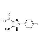 结构式 CAS# 933751-61-2, 2-(4-氟苯基)-5-甲基-1H-咪唑-4-羧酸