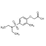 CAS#: 93568-54-8， [4-(Diethylsulfamoyl)-2-methylphenoxy]acetic acid