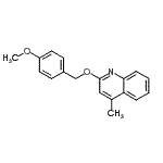 structure of CAS# 937184-70-8, 2-[(4-Methoxybenzyl)oxy]-4-methylquinoline;2-(4-Methoxybenzyloxy)-4-methylquinoline;DudleyReagentII,PMBO-L,PMBO-lepidine