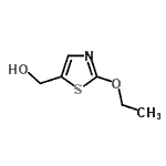 structure of CAS# 937648-96-9, (2-Ethoxy-1,3-thiazol-5-yl)methanol;(2-ethoxythiazol-5-yl)methanol;(2-Ethoxy-thiazol-5-yl)-methanol;MFCD09693784