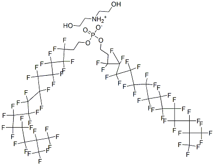 CAS#: 93776-30-8， Bis(2-Hydroxyethyl)Ammonium Bis(3,3,4,4,5,5,6,6,7,7,8,8,9,9,10,10,11,11,12,12,13,13,14,14,15,16,16,16-Octacosafluoro-15-(Trifluoromethyl)Hexadecyl) Phosphate