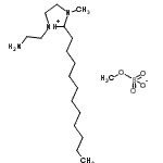 CAS#: 93783-37-0， 1-(2-Aminoethyl)-3-methyl-2-undecylimidazolidin-1-ium methyl sulfate