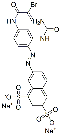 CAS#: 93804-44-5， Disodium 7-[[2-[(Aminocarbonyl)Amino]-4-[(2-Bromo-1-Oxoallyl)Amino]Phenyl]Azo]Naphthalene-1,3-Disulphonate