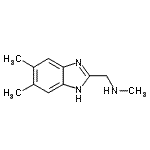 结构式 CAS# 938458-93-6, 1-(5,6-二甲基-1H-苯并咪唑-2-基)-N-甲基甲胺