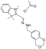 CAS#: 93858-79-8， 2-((4H-1,3-Benzodioxin-6-Ylmethylhydrazono)Methyl)-1,3,3-Trimethyl-3H-Indolium Acetate