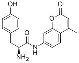 结构式 CAS# 94099-57-7, (alphaS)-alpha-氨基-4-羟基-N-(4-甲基-2-氧代-2H-1-苯并吡喃-7-基)-苯丙酰胺