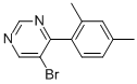 structure of CAS# 941294-39-9, 5-Bromo-4-(2,4-Dimethyl-Phenyl)-Pyrimidine;5-Bromo-4-(2,4-Dimethylphenyl)Pyrimidine
