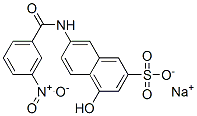 CAS 登录号：94232-36-7， 4-羟基-7-[(3-硝基苯甲酰基)氨基]萘-2-磺酸钠