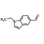 structure of CAS# 944893-74-7, 1-Ethyl-1H-indole-5-carbaldehyde;1-Ethyl-1H-indole-5-carbaldehyde;1-ethylindole-5-carbaldehyde;MFCD09455244