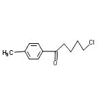 结构式 CAS# 945-96-0, 5-氯-1-(4-甲基苯基)-1-戊酮