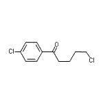 结构式 CAS# 945-97-1, 5-氯-1-(4-氯苯基)-1-戊酮