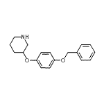 structure of CAS# 946759-24-6, 3-[4-(Benzyloxy)phenoxy]piperidine;3-(4-(benzyloxy)phenoxy)piperidine;3-[4-(Benzyloxy)phenoxy]piperidine;MFCD08686877