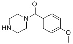 结构式 CAS# 94747-49-6, (4-甲氧基苯基)-1-哌嗪基-甲酮