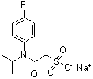 结构式 CAS# 947601-87-8, 2-[(4-氟苯基)(异丙基)氨基]-2-氧代乙烷磺酸钠