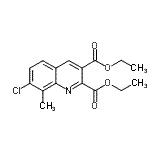 CAS#: 948290-46-8， Diethyl 7-chloro-8-methyl-2,3-quinolinedicarboxylate