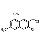 结构式 CAS# 948290-59-3, 2-氯-3-(氯甲基)-5,7-二甲基喹啉
